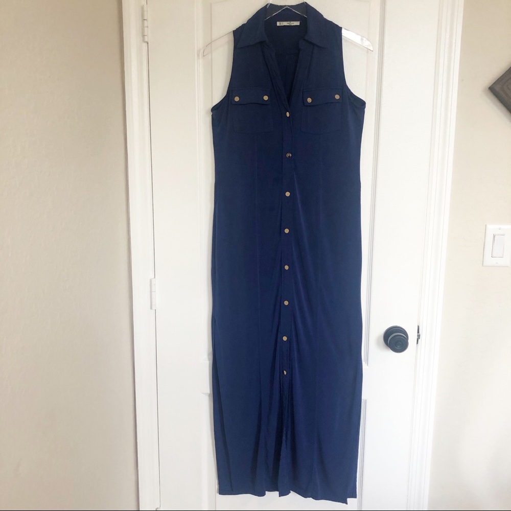 GRIFFLIN PARIS Maxi Blue / Gola Dress Size S